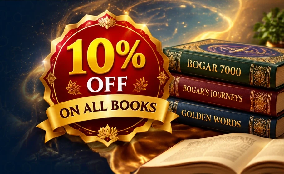 10% off on all books, with Bogar 7000, Bhogar’s Journeys and Golden Words books